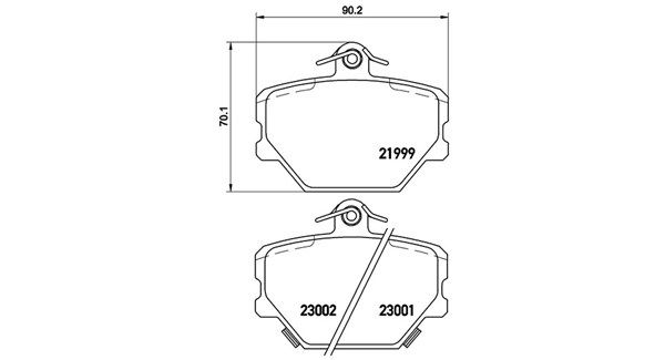 MAGNETI MARELLI Piduriklotsi komplekt,ketaspidur 363700450038